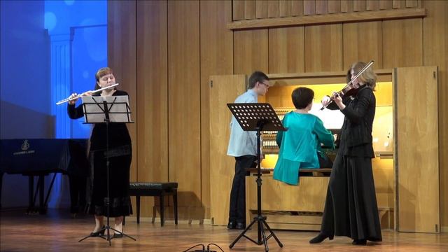 J.S. Bach - Concerto for two violins. E.Pashchenko (flute), L.Morozova (violin), Y.Lotova (organ). смотреть онлайн