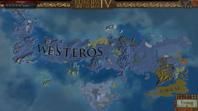 Europa Universalis 4 AI Timelapse - A Song of Ice and Fire: Game of Thrones Mod смотреть онлайн