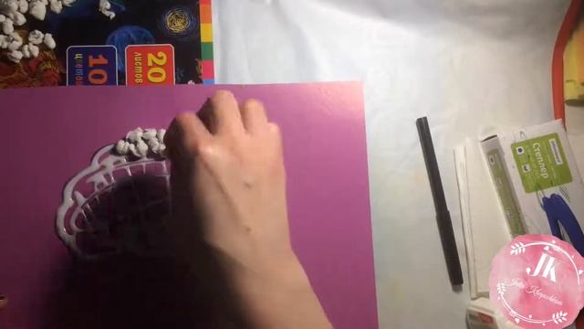 Аппликация из бумажных салфеток "Овечка" смотреть онлайн