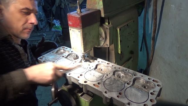 Первая стружка на фрезерном станке НГФ-110,фрезеруем ГБЦ ГАЗ-51,52. смотреть онлайн