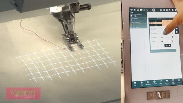 PFAFF Creative Icon 2 Unboxing and Projector sewing mode