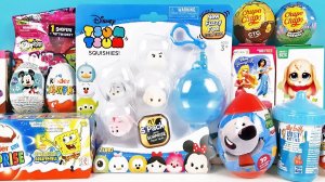 15 Киндер Сюрпризов, Unboxing Kinder Surprise ГУБКА БОБ,Мимимишки,ТРИ КОТА,Свинка Пеппа,Shopkins