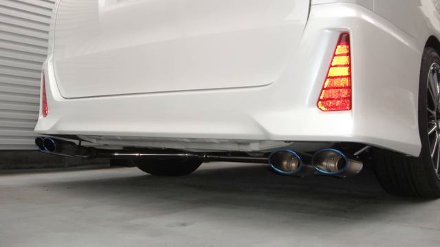 BLITZ / NUR-SPEC OVAL Ti Quad ZRR80W TOYOTA VOXY EXHAUST SOUND смотреть онлайн