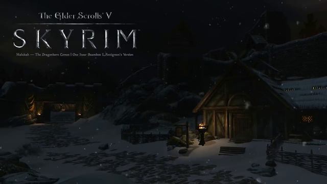 Skyrim: ‪The Dragonborn Comes (Malukah Cover)【1 HOUR】Seamless Loop смотреть онлайн