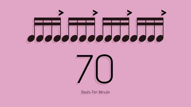 BPM = 70　メトロノーム - metronome - 16分 アクセント1-4 смотреть онлайн