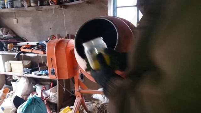 Тротуарная плитка # цветной замес бетона