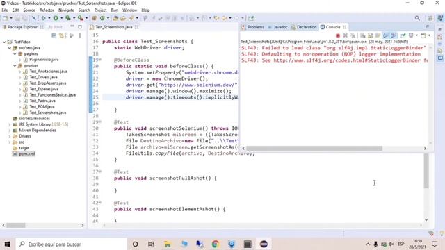Selenium Webdriver (Java) - ScreenShots Selenium + Full Screenshot y Element Screen con ASHOT смотреть онлайн