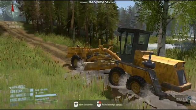 SPINTIRES MUDRUNNER !! GRADER DZ-98 OFF_ROAD DRIVE!! BY GAMEKART смотреть онлайн