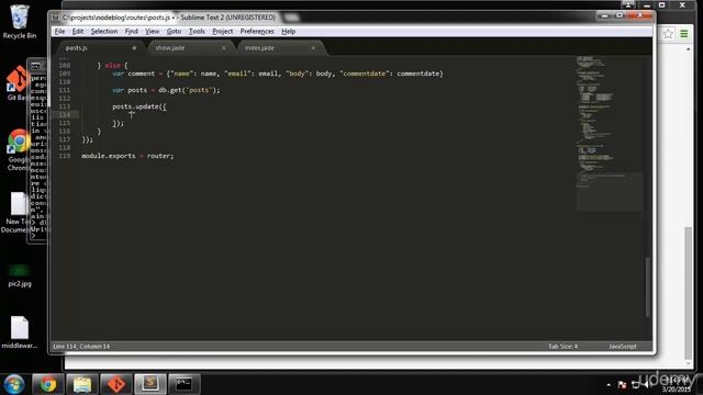 Learn Nodejs Chap 4 Node Blog System 011 Single Posts Comments Part B смотреть онлайн