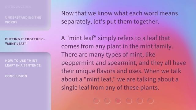 Unraveling the Meaning of "Mint Leaf": A Guide for English Learners смотреть онлайн