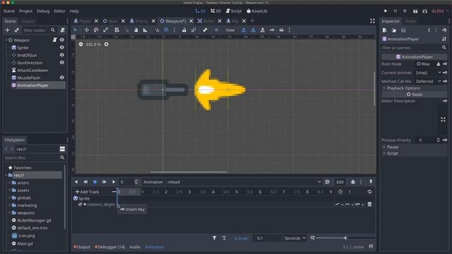 Godot Top-down Shooter Tutorial - Part 11 (Ammo and Reloading) смотреть онлайн