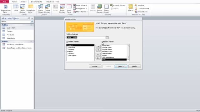 How to create a form using form wizard in Microsoft Access смотреть онлайн