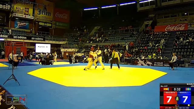 147s-Glasnovic, Leon (SWE) vs Garcia Bernal, Jose Carlos (ESP) 13-9 PTF смотреть онлайн