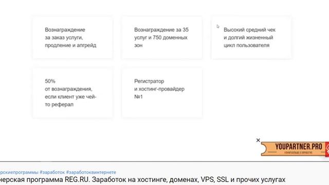 5 Партнерская программа REG RU смотреть онлайн