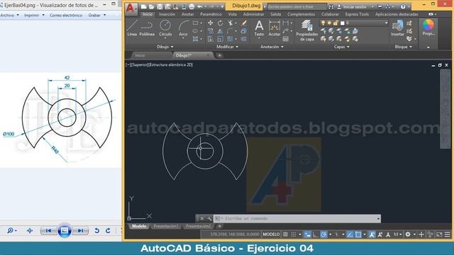 AutoCAD Básico - Ejercicio 4 смотреть онлайн