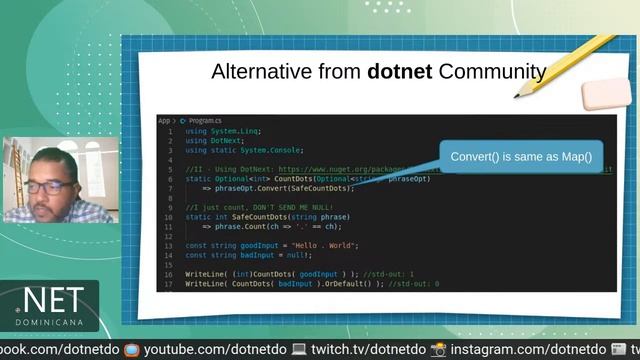Null-safe code with C# (Avoid the Billion Dollar Mistake (null) in C#) смотреть онлайн