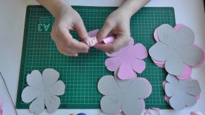 Пион из фоамирана. Мастер-класс