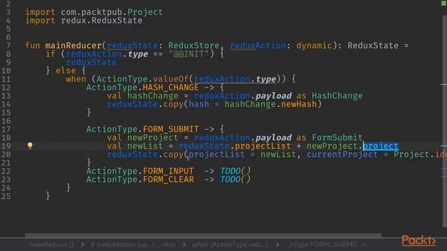 Full Stack Kotlin Development : Dispatching Actions from React Components | packtpub.com смотреть онлайн