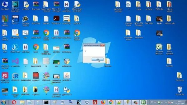autohotkey puase, unpause, toggle and close script