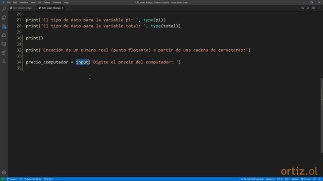 Python Curso V2: 35 Construir un Valor Numérico Punto Flotante a partir de la Clase float() смотреть онлайн