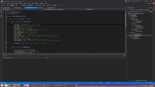OUTDATED! - Terraria Mod Development Tutorial - Basic and Multiple Tools - tModLoader 0.9 смотреть онлайн