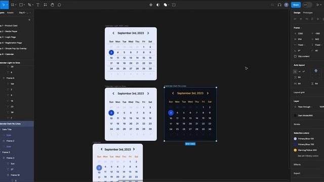 Daily UI Challenge - Calendar смотреть онлайн