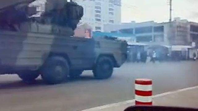 Колонна брониТехники на парад! (мурманск) смотреть онлайн