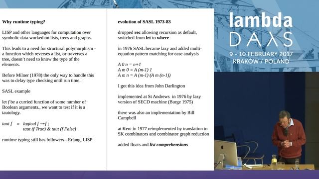 Some History Of Functional Programming Languages - David Turner (Lambda Days 2017)