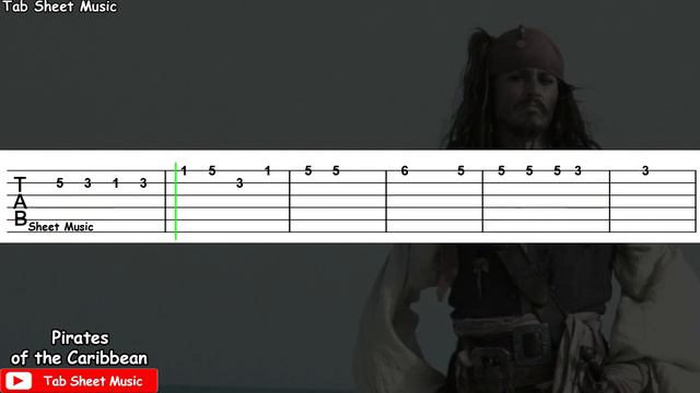 Pirates of the Caribbean - The Black Pearl Guitar Tutorial смотреть онлайн