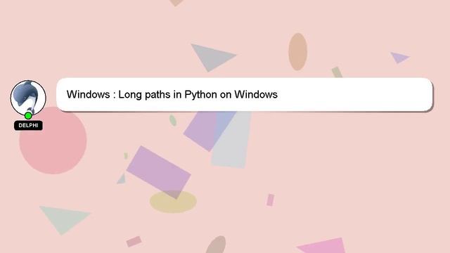 Windows : Long paths in Python on Windows смотреть онлайн