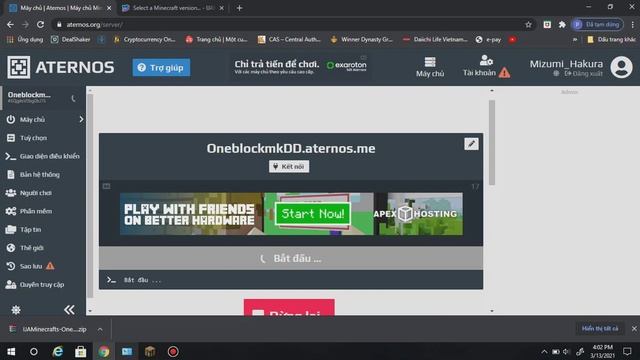 How to Create Oneblock Server In Aternos Minecraft смотреть онлайн