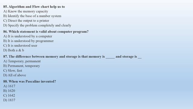 Computer Fundamentals MCQs PART - 1 смотреть онлайн