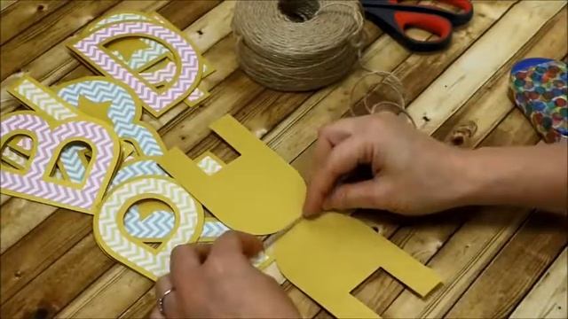 Проекты на плоттере ScanNCut. Гирлянда "С Днем Рождения" смотреть онлайн