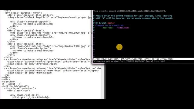 Git - cofanie zmian #4 revert commit смотреть онлайн