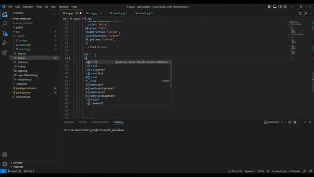 Intersection Observer that Changes Images on Scroll of a Split Screen Parallax Effect in REACTJS смотреть онлайн