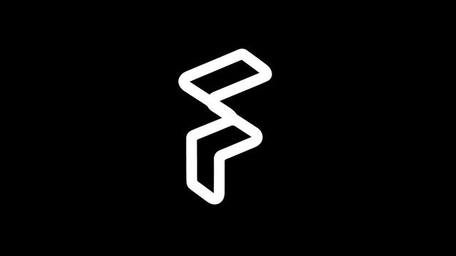 Squre to f logo 3D animation in Lottie JSON by graphicsgenisys смотреть онлайн