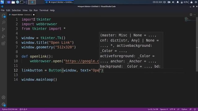 How to Open Link with Button using Tkinter in Python - Free Code Byte смотреть онлайн