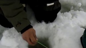 Ловля рыбы со льда на мормышку.