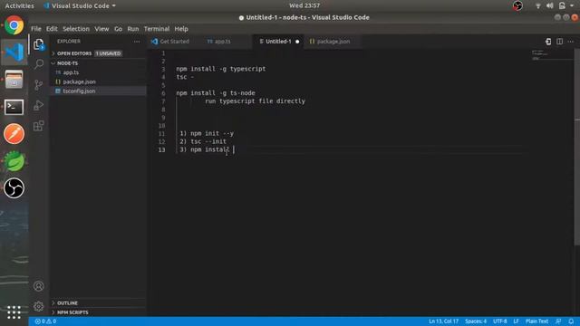 Introduction & TypeScript Setup with Node Js | #1 | Node JS with TypeScript in Hindi смотреть онлайн