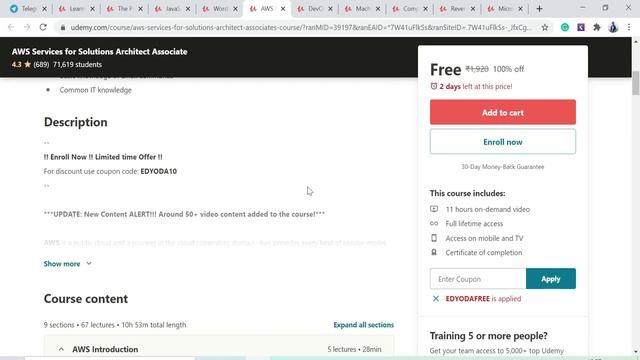 Udemy Free Certification Courses || Only for 2 Days || Machine Learning,Python || Chandan Patel смотреть онлайн