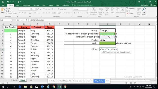 How to use VLookup with Offset Function смотреть онлайн