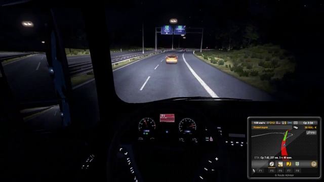 Euro Truck Simulator 2 - TrackIR freecam test. Едем во Францию, похулиганил чуток смотреть онлайн