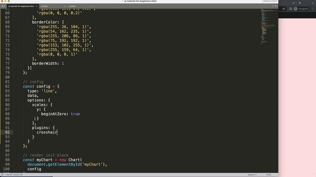 Adjust Color of Line in Crosshair Plugin [chartjs-plugin-crosshair] in Chart JS | Part 2 смотреть онлайн