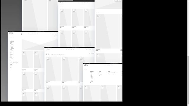 Leia e-Commerce Wireframe Kit for Figma prestashop ecommerce смотреть онлайн