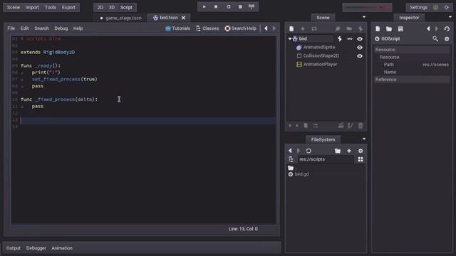 Godot Engine Tutorial - Flappy Bird - 02 Bird and Flapping смотреть онлайн