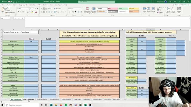 Quick Guide to use my excel damage calculator смотреть онлайн
