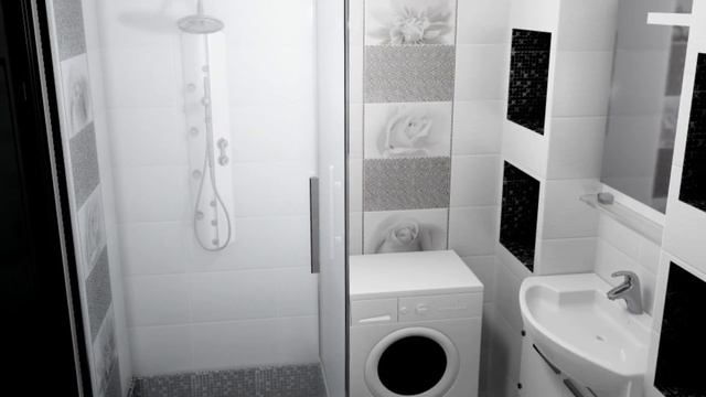 37 interesting design ideas for a black and white bathroom смотреть онлайн