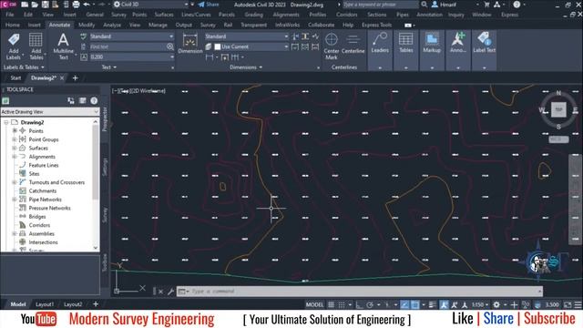 How to Create Grid Elevation on Civil 3D drawing смотреть онлайн