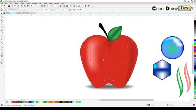 The mesh tool in CorelDraw смотреть онлайн