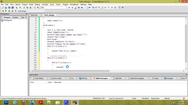 Sort String in C смотреть онлайн